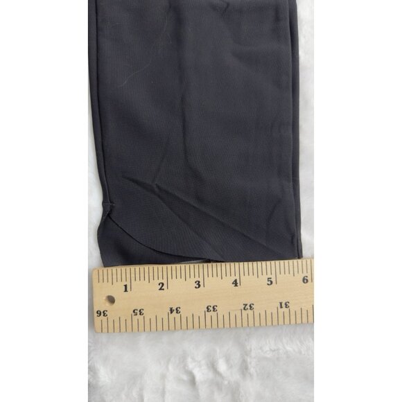 Athleta Stellar Pants Medium Arbor Black Crop Pull On Stretch Scalloped Hem - Picture 5 of 7